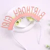 Hair Accessories Ncmama Birthday Hairbands For Kids Girls Cute Simulated Flowers Letter Party Headbands Baby Headwear