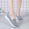 Boots Summer Women's Loafers Knitted Mesh Ladies Ballet Flats Breathable Female Shoes Creepers Women Slip On Cotton Shoes Sneakers