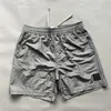 Stone Shorts Compass Embroidery Designer Mens Metal Nylon Shorts Fashion Hight Street Sports Shorts Quick Drying SwimWear Man Beach Pants
