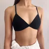 Bras Women Cross Strap Sexy Bra Top Push Up French Triangle Cup Crop Wire Free Brassiere Female Intimates Bralette