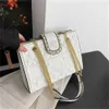 High texture womens Chaoling lattice messenger red large capacity chain Handbag 70% Off Store wholesale