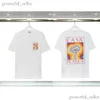 Herr t-shirts Men's T Brand Designer Tees Rainbow Mushroom Letter Print Kort ärm toppar Bomull Löst män Casa Blanca Women Shirt 742