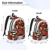 Backpack Laptop Unique Dachshund Dog With Polka Dots Neck Scarf School Bag Durable Student Boy Girl Travel