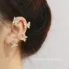 Backs Earrings 29 Styles Metal Butterfly Ear Clips Without Piercing For Women Sparkling Zircon Cuff Clip Wedding Jewelry Drop Ship