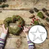 Decorative Flowers Rings Pentagram Garland Five-Star Shape DIY Pendant Window Decor Shop Hanging Wreath