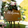 Dekorative Blumen-Hängeranke mit Haken, elegante künstliche Eukalyptus-Rosengirlande für Hausgarten-Dekoration, realistische künstliche Blumenranken