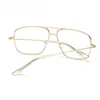 Sunglasses Frames Vintage Gold Metal Frame Eyeglasses Mens Womens Sun Glasses Retro Square Optical Lens Eyewear Nerd Clear Oculos