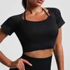 Survêtements pour femmes Monica Sports Fitness Soutien-gorge à manches longues Chemise Shorts Leggings Taille haute Gym Wear Sportswear Femmes 24318