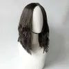 Synthetic Wigs Wig mens shoulder-length curly hair handsome corn hot fashion synthetic fiber high temperature silk full head cover 240328 240327