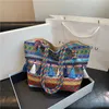 Шикарные сумки на ремне в этническом стиле, большая вместительная сумка для покупок, модные тканые дизайнерские сумки, женская сумка-тоут, темперамент, 240311