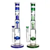 Phoenixstar 18 Inches Big Glass Vase Shisha Water Bong With Ice Catcher Smoking Pipes With Triple Different Percs Percolator Water Bong Smoking Water Pipes