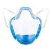 Cycling Caps maskerar transparent PC Face Shield stor Antifog Mirror Guard Protector överdimensionerad Visor Wrap Christmas Mask med andning OTS0V