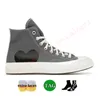 New High Top Vintage Commes Des Garcons X 1970 Designer Womens Mens Canvas Shoes All Star Classic 70 Chucks Taylors Low Polka Dot Flat Trainers Casual Sports Sneakers