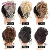 Synthetic Wigs HUAYA Synthetic Messy Curly Claw Hair Bun Chignon Hair Scrunchy Fake False Hair With Tail for Women Hairpieces 240329