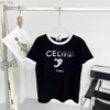 Nieuwe CE-boogbrief Drukontwerper Dames T-shirts Casual Katoen T-shirt met korte mouwen