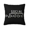 Oreiller Maths Lovers Couverture moderne Geek Chaise de professeur de mathématiques