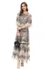 Women's Runway Dresses O Nech Short Flare Sleeves Sequined Elegant Designer Party Prom Gown