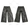 Y2k Old Washed Mens Hip Hop Oversized Jeans Fashion Casual Punk Rock Loose Straight Wide Leg Pants Streetwear 240328