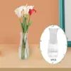 Vase 5断片プラスチック製の花瓶ドライフラワーホルダー装飾デスクトップウェディングディナーテーブルホリデーブーケDIY用コンテナ