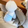 Hundkläder 4 färger Sailor Puppy Vest Summer Thin Teddy Bichon Navy Collar Clothes Yorkshire Terrier Schnauzer Small Pet XS-XL