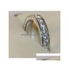 Anello solitario Anelli 925 Moda donna Amore Dito Gioielli Sterling Sier Fascia di fidanzamento per le donne Y04203176701 Consegna di goccia Dh1St