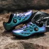 Stiefel weiße MTB -Radsportschuh Männer Mountainbike Schuhe Sneaker Speed Frauen Stollen Rennrad SPD -Bimerblättern Flache Outdoor -Schuhe