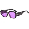 New Minimalist T-shaped Sunglasses Trendy Ink Small Frame Wide Legged Glasses