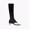 European och amerikansk fiskmunnklämma Toe Mid Boot Fashionable Thin High Heel Side Zipper Womens High Tube Cool Boot 240307