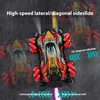 F2 RC Drift Car مع Music LED Lights 2.4g Glove Gesture Radio Radio Remote Control Spray Stunt Car 4WD Electric Children Toys 240223