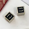 Diamond Studs Designer Earrings Brand Letter Stud Women Wedding Jewelry Crystal Pearl Earring Lover Gifts 925 Silver High Quality Copper Fashion Accessories
