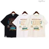 Designer Fashion Vêtements Tees Hip Hop T-shirts Rhude Hommes Imprimé Nouvel Été Pur Coton Col Rond Couple Personnalité Petit T-shirt À Manches Courtes Lâche Streetw 60BI