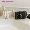 Versatile Small Fragrant Wind V-shaped Checkered Square Bag for Women Bags Winter Fashion Instagram Popular Chain Single Shoulder Crossbody