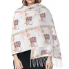 Foulards personnalisés Imprimer Peach et Goma Écharpe Femmes Hommes Hiver Chaud Mode Polyvalent Châles Wraps