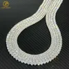 ZuanFu Wholale Custom Copper Gold Plated Jewelry 4MM 5MM Men Women Iced Out Cubic Zirconia CZ Diamond Chain Tennis Necklace