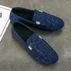 Walking Shoes Casual For Men Loafers Cleat Metal Trim Driving Moccasin Soft Comfortable Fashion Mens