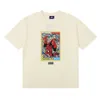 Kith for spider han Man Imprima American Fashion Mass e algodão casual Camiseta solta de manga curta