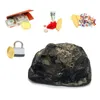 Garrafas de armazenamento dinheiro cofrinhos transferência pedra chave segura para esconder jóias e pequenos itens gota