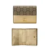 Luxe Marmont Hommes Cinq compartiments à cartes Avec boîte Porte-clés Porte-clés Porte-cartes en cuir Porte-monnaie Portefeuilles de créateurs pour femmes Porte-cartes d'identité Porte-monnaie CardHolder