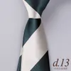 Designer Tie Silk Trendy Mens Striped Hand Knotted British Brown Green Blue Suit Shirt Versatile {category}