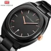 MINIFOCUS Trendy and Fashionable Japanese Movement Calendar Double Ring Waterproof Steel Band Men's Watch 0319G