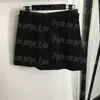 Luxus Frauen Rock Kleid Gefälschte Zwei Stück Mini Röcke Buchstaben Designer Kausalen Sportliche Weibliche Kleider