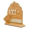 Party Decoration Ramadan Wood Countdown Calendar Eid Mubarak Muslim Supply