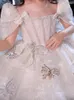 Girl Dresses Ivory White Flower Girls For Wedding Beaded Lace Princess Real Dress Pageant Gown