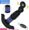 Rotation Anal Vibrator Männliches Prostata-Massagegerät Drahtloser Vibrator für Männer GSpot Stimulieren Big Butt Plug Anal Sexspielzeug für Erwachsene 205871597