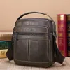 Sac de luxe hommes épaule pour cuir de vache petit messager hommes véritable bandoulière hommes sacs sac à main