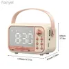 Portable Speakers HIFI Wireless Portable Retro -compatible Speaker Alarm Clock Aux Stereo USB Loud Home Decor Aesthetic Gift 24318