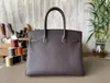 25 cm Brand Purse Sac Luxury Sac Mandin Mandsbag Togo Leather Couture à la main Trop marron de nombreuses couleurs