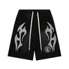 Shorts de créateurs pour hommes Shorts Hellstar Été Classique Flamme Lettre Imprimer Hommes Femmes Short de basket-ball course fitness shorts d'hiver haute rue ins rétro vieux nous szie s-xl