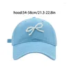 Ball Caps Modern Baseball Hat for Girls Women Pearl Bow Casual Sports Gym Camping Aktywność na świeżym powietrzu