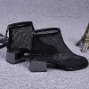 Stivali 2022 Nuove scarpe da caviglia estate in rete traspirante Donne Cool Hollow Midheel sandals stivali corti sandali sexy ladies sandali